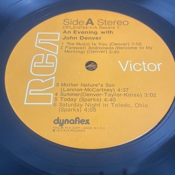 An Evening With John Denver RCA Records Vinyl Record LP - Picture 10 of 10